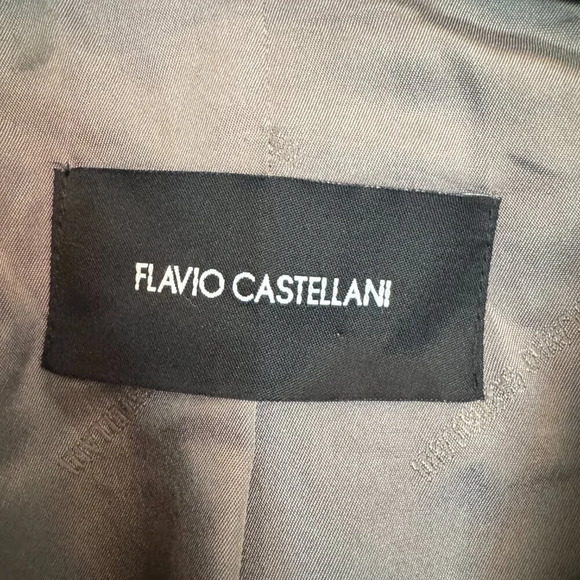 Flavio Castellani Pinstripe Wool Blazer Women's Size US 8  IT 44 Academia Preppy - Picture 12 of 16